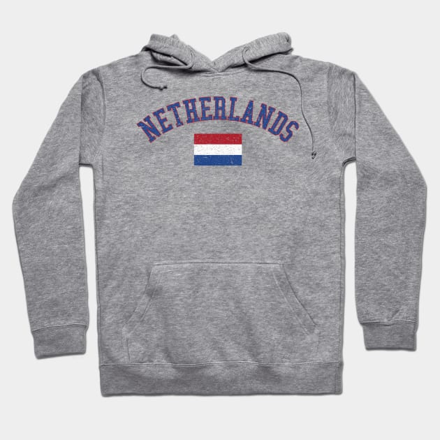 Netherlands Vintage Country Flag Hoodie by zurcnami